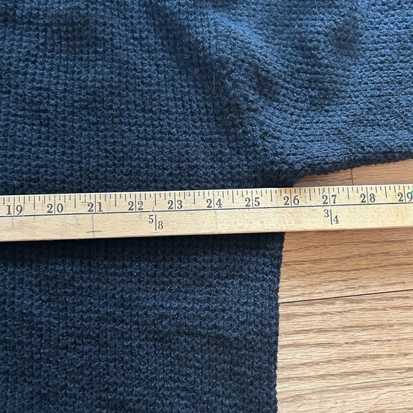 Aerie Black cozy Up Waffle Knit Oversized Henley Sweater Large - Picture 5 of 7